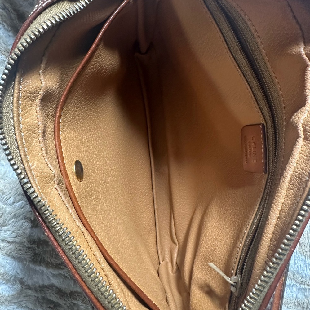Authentic Celine Brown Leather clutch Bag - Picture 4 of 6